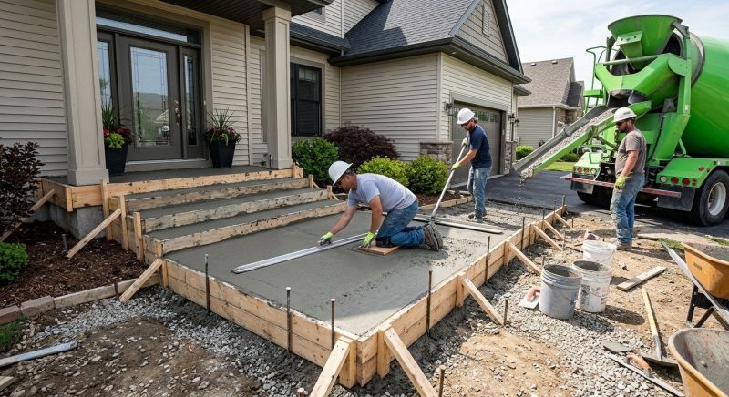 Concrete Porch Installation in Fort Collins, CO